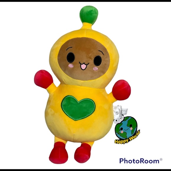 Happy World by Friends With You Plush Peanut Butter, NEW - Picture 1 of 3